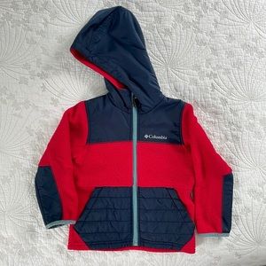 Columbia Youth XXS (4/5) Fleece Overlay Jacket